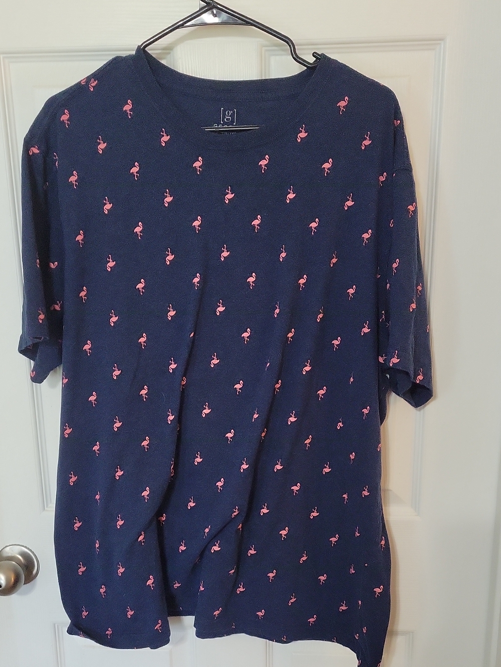 Navy Men’s Flamingo Print T-Shirt